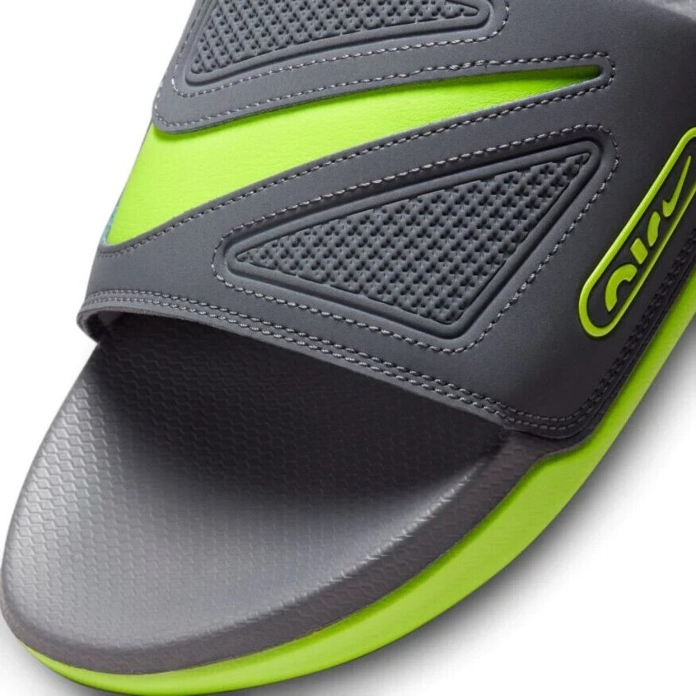 Nike Mens Air Max Cirro Men's Size 12 Comfort Slide Sandals Neon Gray NWT - Picture 3 of 13